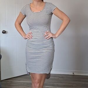Black and White Stripped Dress